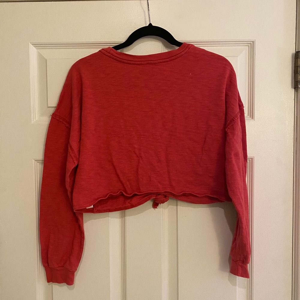 Free People Washed Red Track Pants & Joggers Set - Picture 4 of 10